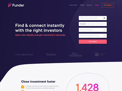 Funder - Company homepage