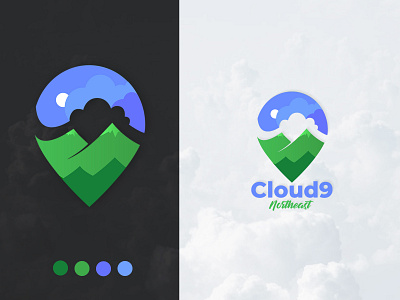 Logo Of Cloud9 Northeast branding design icon illustration illustrator logo vector