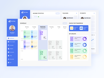 Student Dashboard by Iryna Sverdan on Dribbble