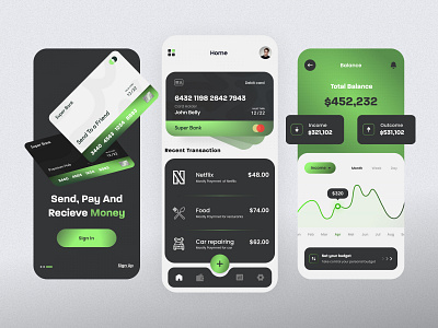 Payment App Ui Concept 3d app design cards finance pay money payment personal finance receive money send money ui ui ux uiux use user experience user interface