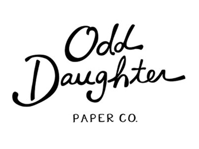 Odd Daughter logo hand lettering logo