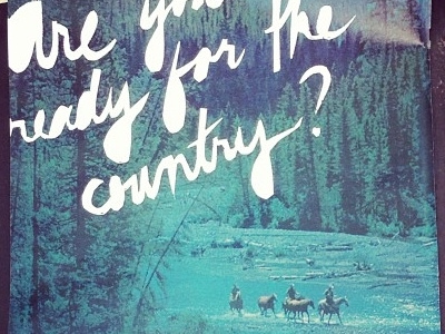 Are you ready for the country? 2013 ad aiga country design ranch first time magazine neil young screen print