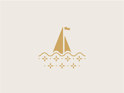 Ship design geometric design logo logotype minimalism ship tile vector