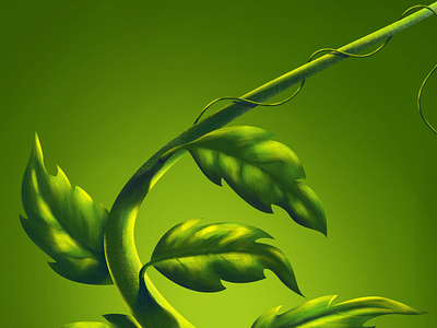 Creepy Plant design digital art illustration nature plant