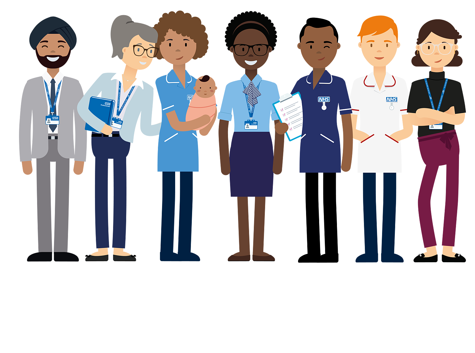Character Illustration System For NHS Professionals By Sofia Long On 