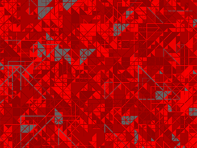 Output: V1 geometric grey hype processing red triangles