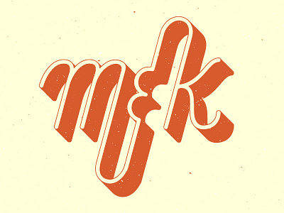 M K Logo logo typography