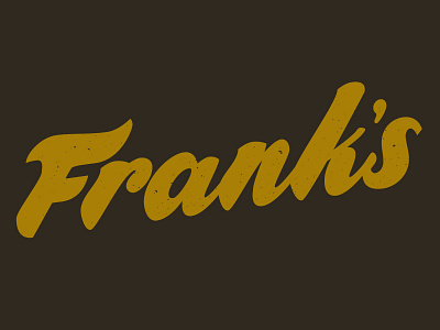 Frank's lettering