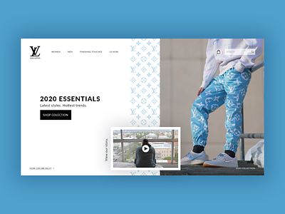 Louis Vuitton Website Concept application fashion fresh louis vuitton ux web design website website concept websites