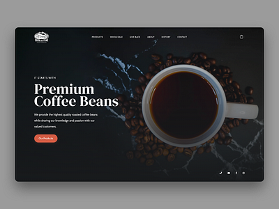 Cobblestone Coffee Roasters coffee coffee bean coffee roasters coffee shop design fresh typography ux web design webdesign website website design