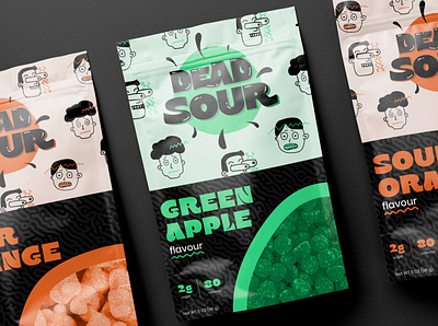 Dead Sour branding brandidentity branding design graphic design gummies logo packaging sour