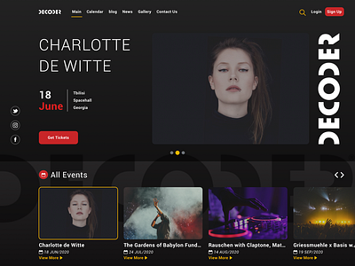 Decoder - Music festival redesign