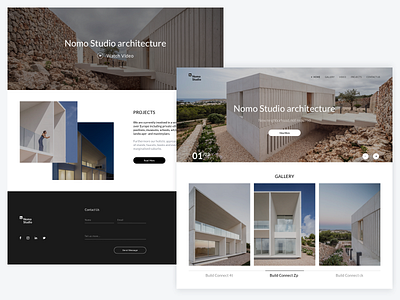 Nomo Architecture - Landing Page Concept