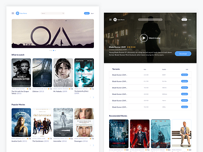 Tube Movies - Torrent Landing Page Concept