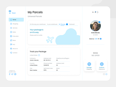 Parcel Dashboard