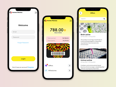 Deutsche Produkte | Mobile App app app design branding design medical mobile app mobile design pharmacy ui ux