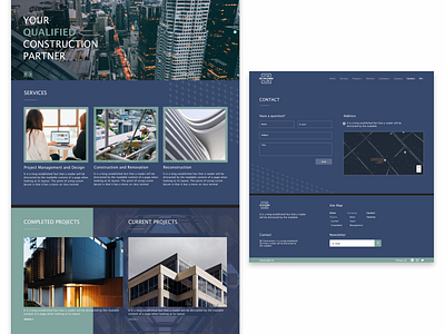 BK Construction | Landing Page architecture design arhitecture branding landing page tbilisi ui ux web design