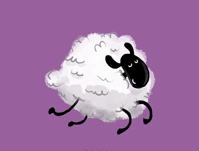 Bouncy Sheep digital procreate
