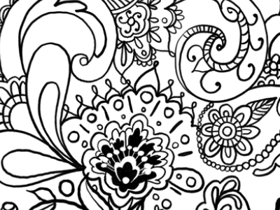 Adult Coloring Project Inking