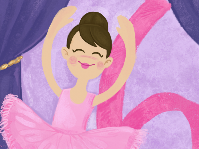 Ballerina WIP illustration wip