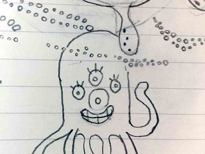 Jellyfish monster2 illustration jellyfish monster sketch