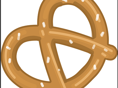 pretzel childrens illustration educational illustration vector