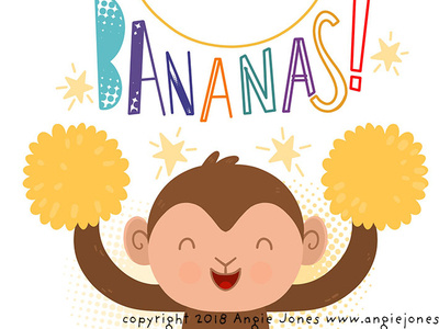 20180827 Go Bananas childrens illustration illustration vector