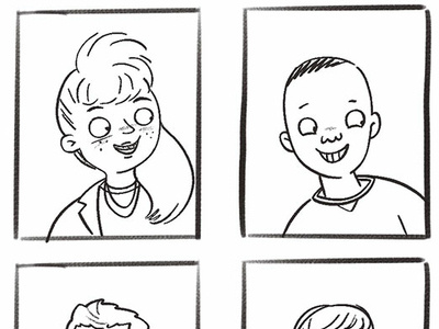 90syearbook black and white childrens childrens illustration cute sketch wip