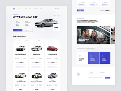 Car Lease Company ui webdesign