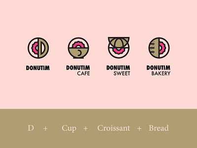 DONUTIM Cafe Bakery Identity | Alternative Concept  |