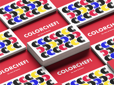 COLORCHEF! Haircolorist Team. beautylogo branding business card c letter character logo girl face haircolor logo personal