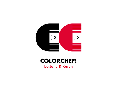 COLORCHEF! Haircolorist Team. beauty salon c c letter c logo cc girl logo haircolorist woman logo