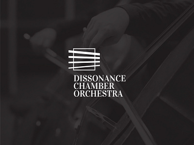 Dissonance Chamber Orchestra Visual Identity (Logo) branding classic design logo music orchestra violin