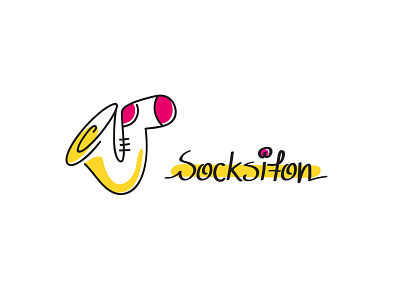 Socksifon Socks Visual Identity (Logo) branding design logo saxophone socks