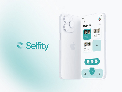 Selfity - Video making App │UX/UI adaptive app application blue branding design editor illustration logo mobile ui ux video