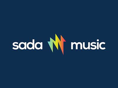 Sada Music Logo alsada branding design flat fooqalsada graphic graphic design icon label logo mark music sada sound sound wave sound waves wave waves