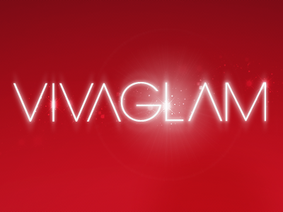 Vivaglam glam glamour light logo red shine sparkle viva