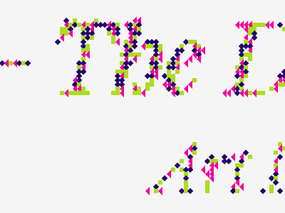 Processing again experimentation image processing type typography vector