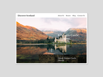 Discover Scotland Landing Page