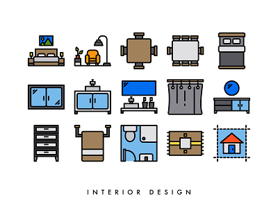 Interior design design icon ui vector