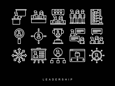LEADERSHIP ICONS graphic design icon ui vector