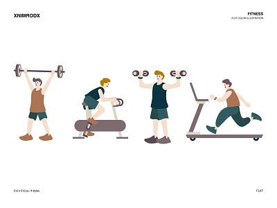 Fitness illustration graphic design illustration vector