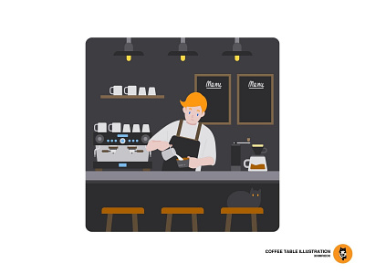 Cafe illustration illustration vector