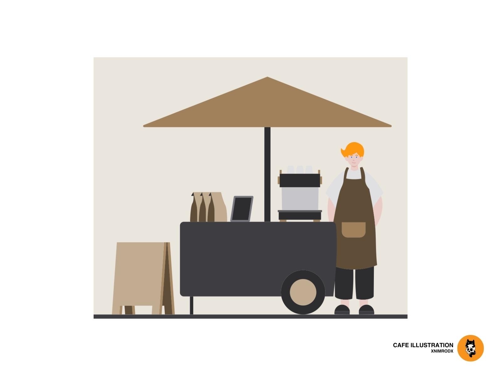 Cafe Illustrations By Xnimrodx On Dribbble