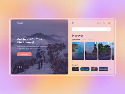 Travel Website design minimal simple travel travel website ui ux website