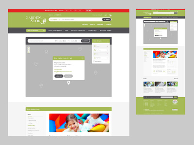 Garden Store - Store Locator Concept design ecommerce ui website website design