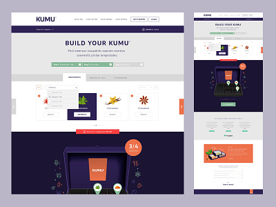 KUMU - Package Builder brand design ecommerce ui website website design