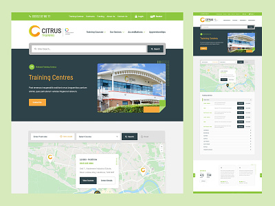 Citrus Training - Training Centres brand web website website design