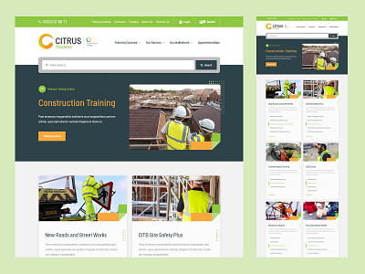 Citrus Training - Category Landing brand design ui website website design