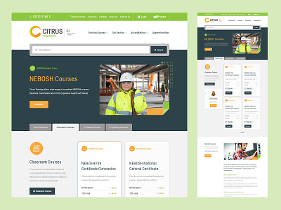 Citrus Training - Training Courses brand design ui website website design